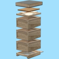 MCB-Holzbeute (MAXi-Combi-Holz-Beute) Langstroth