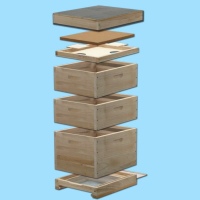 MCB-Holzbeute Dadant Blatt-Maß