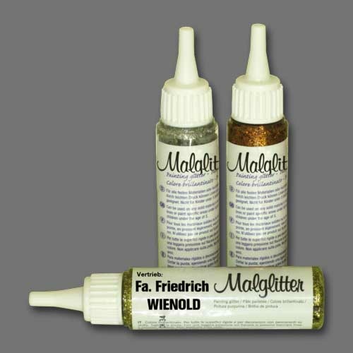 Diese Glitterfarbe sorgt für strahlende Akzente auf jeder Kerze. Ideal zum Verzieren und Individualisieren von Kerzenoberflächen, verleiht sie jeder Kreation einen funkelnden Glanz.