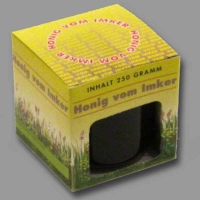 Die Faltschachtel Blumenwiese für 250g Gläser...