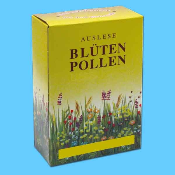 Diese elegante Faltschachtel „Blumenwiese hell“ für Blütenpollen ist nicht nur praktisch, sondern auch ein echter Hingucker. Mit ihrem floralen Design eignet sie sich perfekt für die stilvolle Aufbewahrung Ihrer Pollenprodukte und bringt einen Hauch Natur ins Zuhause.