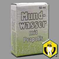 Das Mundwasser mit Propolis sorgt für eine...