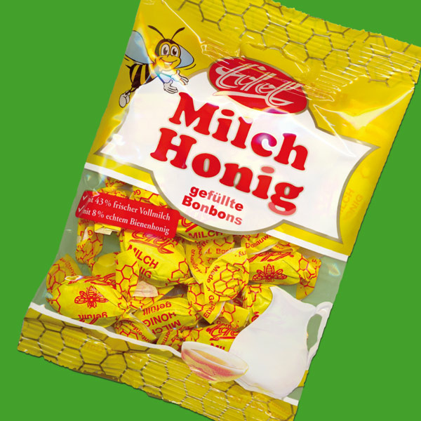 Diese Milch-Honig-Bonbons bieten den süßen Genuss von Honig kombiniert mit der Cremigkeit von Milch. Jede Bonbon ist einzeln gewickelt und sorgt für ein lang anhaltendes Geschmackserlebnis. Ideal als kleine Belohnung für zwischendurch.