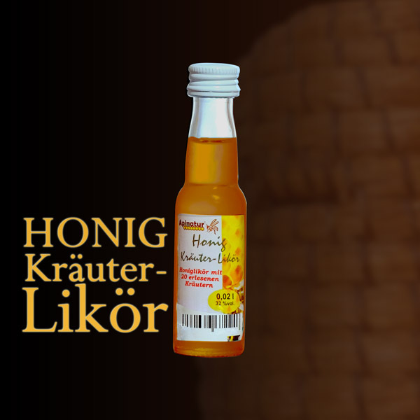 Honig-Kräuter - Likör  0,02 ltr