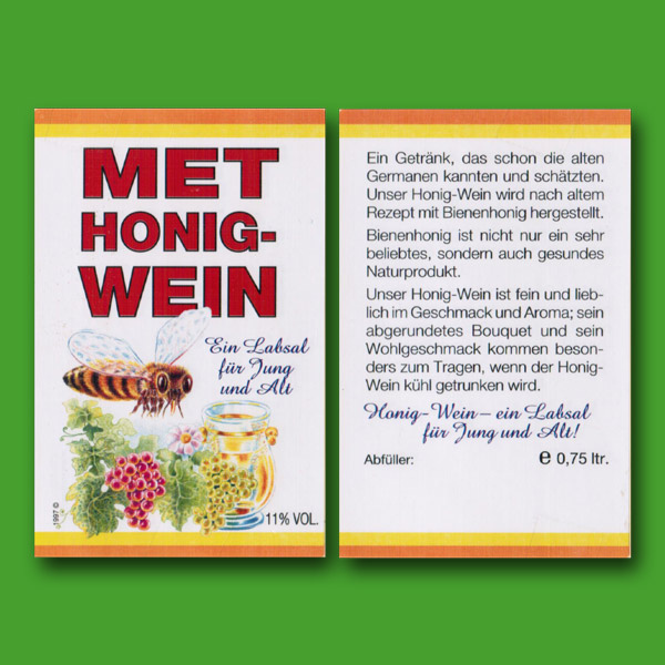 Diese neutralen Met-Etiketten sind perfekt für die individuelle Gestaltung von Honigwein-Flaschen. Bunt und selbstklebend, eignen sich die Etiketten für alle Flaschengrößen und verleihen jedem Met eine persönliche Note.