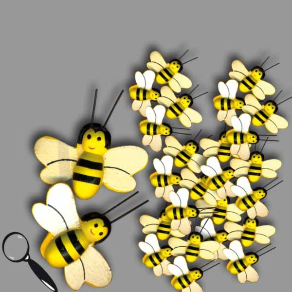 Diese liebevoll gestalteten Holz-Klebebienchen (50 Stück) lassen sich überall anbringen und bringen den Charme der Bienenwelt in jedes Zuhause – ideal für Dekoration und kreative Bastelprojekte.