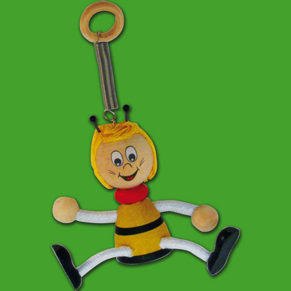 Diese charmante Biene auf einer Zugfeder (ca. 11 cm) schwingt fröhlich hin und her und verleiht jedem Raum eine verspielte Atmosphäre – ein tolles Geschenk für Jung und Alt.