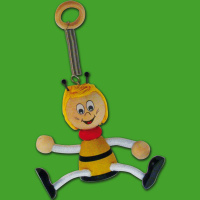 Biene - Schwingfigur an Zugfeder