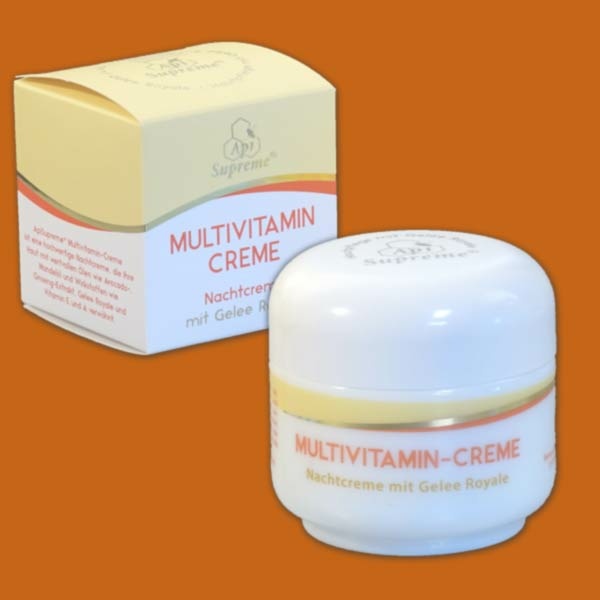Die API - Supreme Multivitamin Nachtcreme mit Gelée-Royale und Avocado-Öl pflegt Ihre Haut über Nacht intensiv. Diese reichhaltige Creme versorgt trockene Haut mit wichtigen Vitaminen und wertvollen Ölen und schenkt der Haut neue Frische und Vitalität.