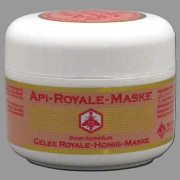 Die API-ROYALE-Maske mit Gelée-Royale und Honig ist eine vitalisierende Gesichtsmaske für alle Hauttypen. Sie versorgt die Haut mit intensiver Feuchtigkeit und fördert die Regeneration. Mit Sheabutter und Sesamöl wird Ihre Haut zart und geschmeidig.