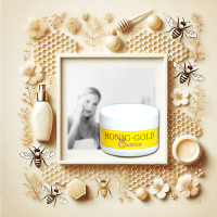 Die Honig-Gold-Creme mit ihrer intensiven Pflegeformel...