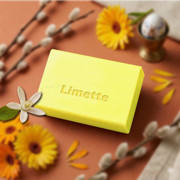Die Limetten-Seife belebt die Sinne mit ihrem frischen Duft. Sie sorgt für eine sanfte Reinigung und belebt sowohl Haut als auch Stimmung.