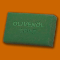 Die Olivenöl-Seife ist besonders...