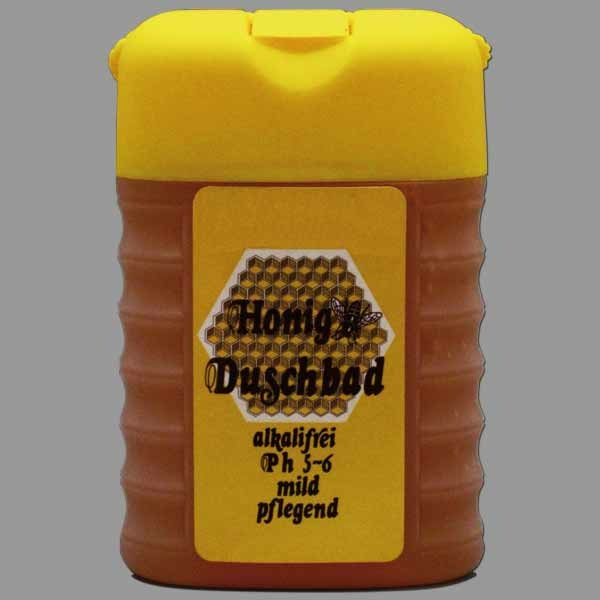 Das Honig-Duschbad ist ein mildes Pflegeprodukt, das die Haut sanft reinigt und mit Feuchtigkeit versorgt.