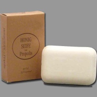 Honig - Seife mit Propolis, handverpackt in Papier, 150 g