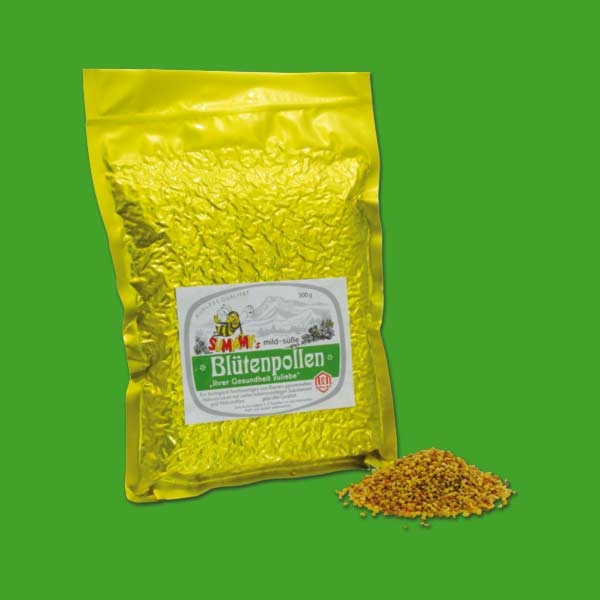 Der mild-süße Blüten-Mischpollen von SUMMMYs® ist ein echtes Naturprodukt. In seiner 500 g-Packung ist dieser Pollen ideal für die tägliche Anwendung und überzeugt durch seine Vielseitigkeit.