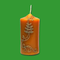 Kerzenform "Stumpen mit Ornamenten"  11 x...