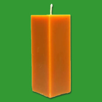 Kerzenform "Zierkerze glatt, 4-eckig"  15 x 5,5cm