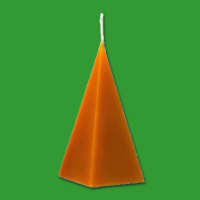 Kerzenform "Pyramide glatt, 5-eckig"  11,5 x 6,5cm