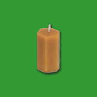 Die „Kerze rau, 6-eckig“-Form ermöglicht...