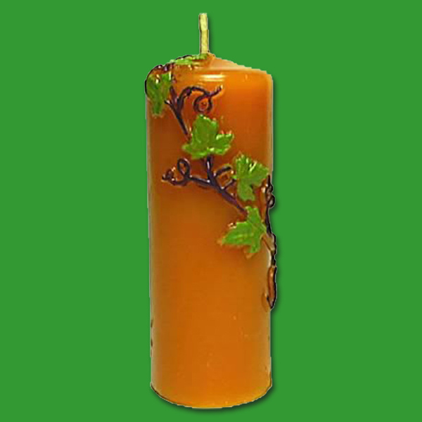 Kerzenform "Stumpen mit Weinrebe"  10 x Ø 4cm