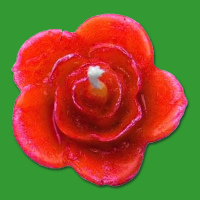 Kerzenform "Rose"  3,5 x 5cm