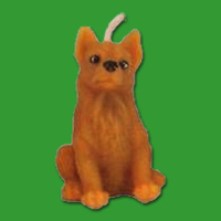Diese Kerzengießform in Form eines Hundes hat eine...