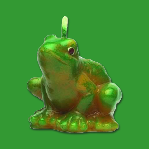 Niedlich und kreativ: Die Kerzengießform „Frosch“ schafft charmante Mini-Kerzen mit einer Größe von 3,5 x 4 cm. Perfekt für kleine Geschenke oder als verspielte Dekoration.