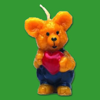 Die filigrane Kerzengießform „Maus“...