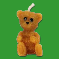 Kerzenform "Teddy"  4,5 x 3,3cm