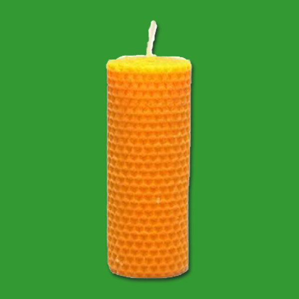 Stumpen, Waben-Form (11,5 x 4,5 cm) für große, selbstgedrehte Optik-Kerzen – ideal für Deko mit Imkereibezug.