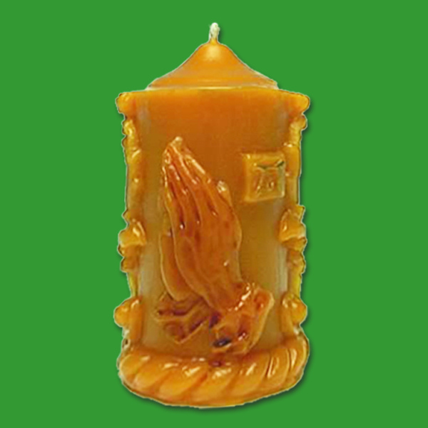 Diese Silikon-Kerzengießform in Form betender Hände eignet sich hervorragend für Imker*innen, die ihre eigene Wachskerzen-Kollektion erweitern möchten. Mit präziser Struktur und einem Wachsgewicht von ca. 230 g wird jede Kerze zu einem kleinen Kunstwerk. Perfekt für Gebetsräume oder spirituelle Anlässe.