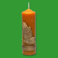 Kerzenform " betende Hände"  15 x 5cm