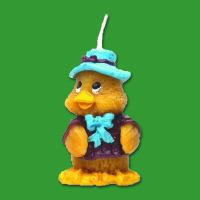 Fröhliche Osterdeko: Die „Ente mit Hut“...