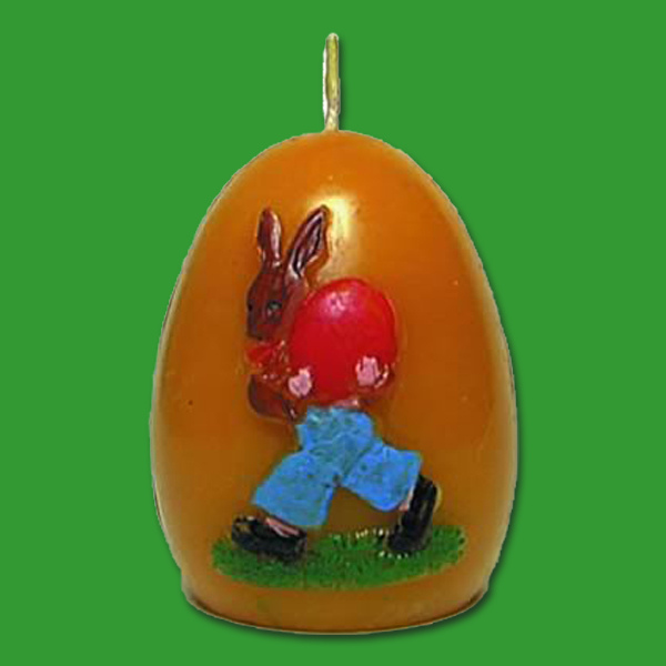 Die große Gießform „Ei mit Hasen“ begeistert durch eine großzügige, elegante Osterkerze (8 x 6 cm, 155 g). Dochtstärke Nr. 8 sorgt für eine perfekte Fertigung – ideal für die Wachskunst aus eigener Imkerei.