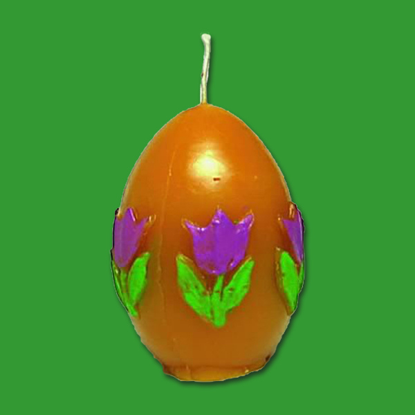 Die Gießform „Ei mit Tulpen“ verleiht Ihren Kerzen florale Eleganz. Empfohlen für Dochtstärke Nr. 5 entstehen Kerzen von 6 x 4 cm und 53 g. Perfekt für individuelle Osterdeko aus Bienenwachs.