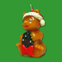 Diese charmante Weihnachts-Teddy-Kerzengießform ist...