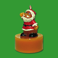 Die Teelicht-Kerzengießform Weihnachtsmann ist ein...