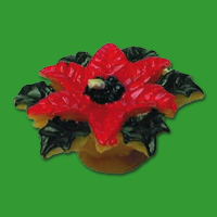 Der filigrane Weihnachtsstern als Kerzengießform...