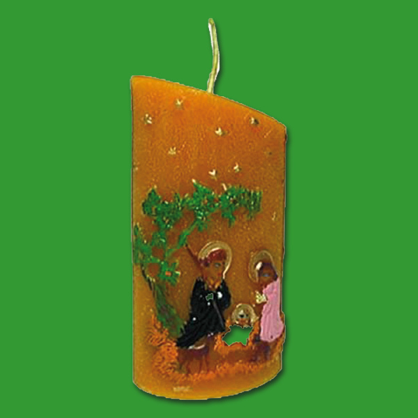 Diese Zierkerze mit Krippe-Kerzengießform bringt den Zauber der Weihnacht auf stilvolle Weise in Ihre Kerzenkreationen. Perfekt für religiöse und traditionelle Feiern.