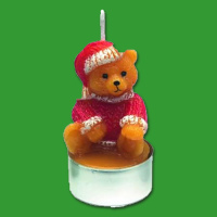 Der „Weihnachtsbärchen“-Teelicht sorgt...