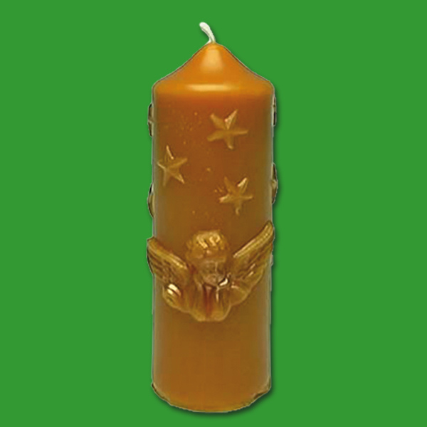 Diese handgefertigte Silikonform Stumpen mit Engel aus flexiblem Silikon ermöglicht das einfache Gießen von festlichen Stumpenkerzen. Sie eignet sich ideal für die Herstellung von dekorativen Weihnachtskerzen und eignet sich perfekt für Einsteiger und erfahrene Imker*innen.
