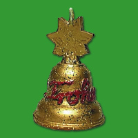 Diese Silikonform Glocke -Frohes Fest- ermöglicht...