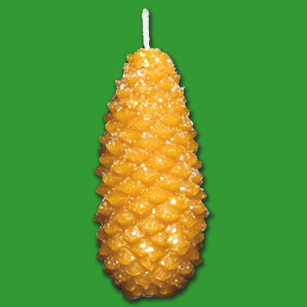 Diese Tannzapfen-Gießform erzeugt naturgetreue Kerzen, die perfekt zu Winter- und Weihnachtsdekorationen passen. Die Form hat eine Größe von 11 x 5 cm.