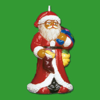 Die Kerzengießform in Form von Nikolaus ist perfekt...