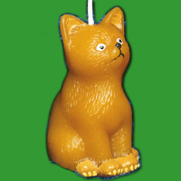 Diese Kerzengießform in Form einer Katze ist ideal...