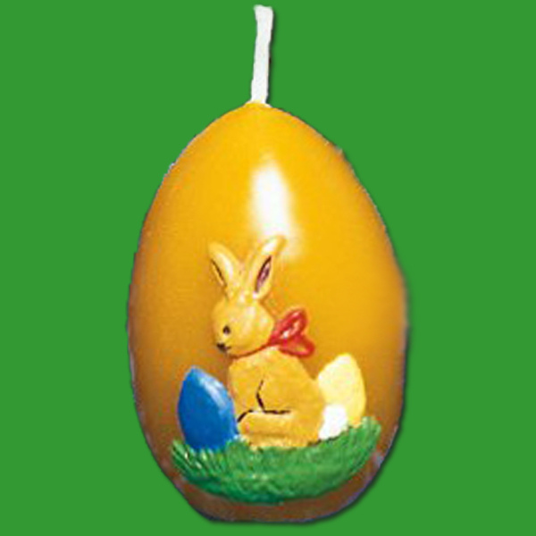 Diese Form für Ostereier mit Hasenrelief gibt Ihren Kerzen eine festliche Osteratmosphäre. Einfaches Gießen und Herausnehmen durch den Schnitt in der Silikonform. Ideal für Dekorationen.