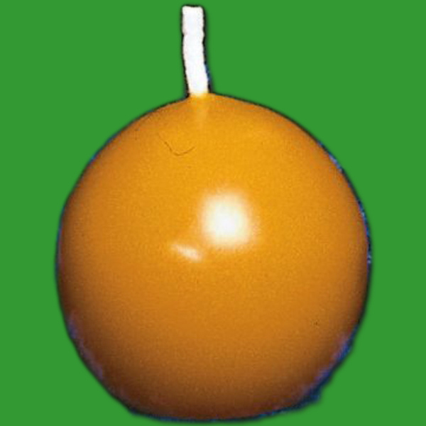Die klassische Kugelkerze ist eine zeitlose Wahl für jede Gelegenheit. Mit einem Durchmesser von ca. 4 cm und einem Wachsgewicht von 35 g ist sie eine ideale Kerzenform für kreatives Gießen und Basteln.