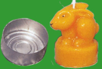 Diese Gießform für die Teelichtkerze in Form...