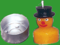 Mit dieser Gießform für Schneemann...